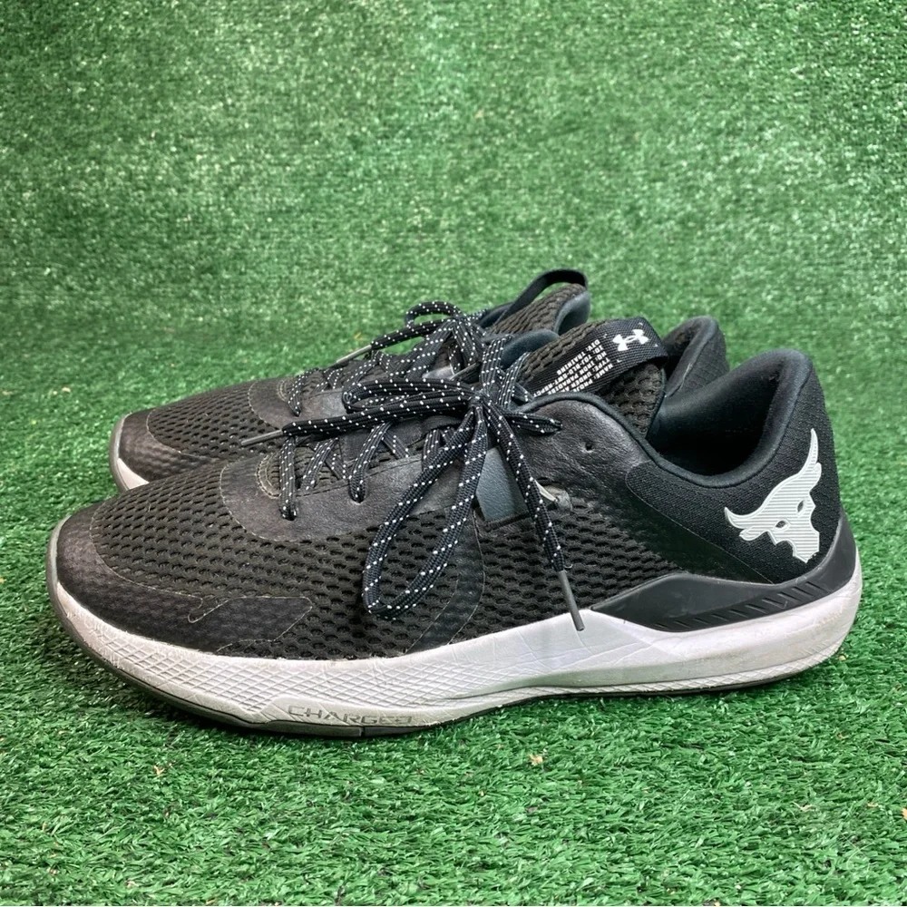 Under‎ Armour UA Project Rock BSR 2 Size 13 Shoes (3025081-001) Black/White